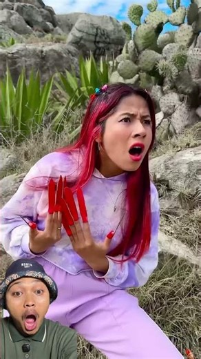 SHOWING OFF LONG RED NAILS😱😍