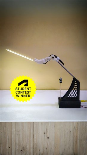 Autodesk for Students on Instagram: "Comment LAMP for the link! This desk lamp designed by student randomrofi on Instructables turns on and off using a magnetic switch 💡 Designed in Autodesk Fusion, this project shows how CAD can shape how products work, not just how they look. Learn how to design custom parts, plan simple mechanisms, and bring electronics and magnets together in a functional build. A great fit for students exploring product design, mechanical engineering, industrial design, or
