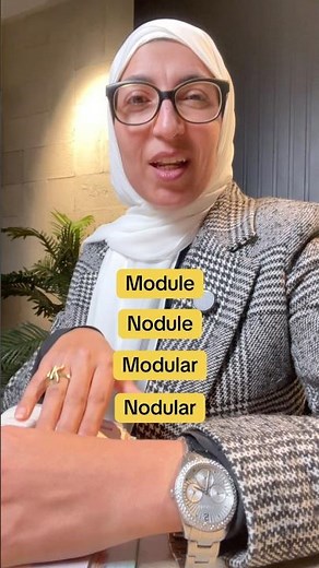 How to pronounce module and nodule
