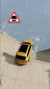 REALISTIC AUDI Q7 vs Mega Ramp Crash Test 🔥 Best Car Game Stunts Simulator Gameplay Shorts Video