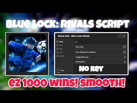 "New"Blue Lock: Rivals Script | No Key, Auto Dribble, Auto Slide & More | Smooth, Mob/Pc |
