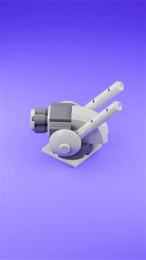 LEGO Anti-Aircraft Gun MOC 💥 Mini Bricks Military Build