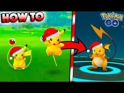 CATCHING CHRISTMAS PIKACHU + HOW TO GET A CHRISTMAS RAICHU IN POKEMON GO! New Christmas Update!