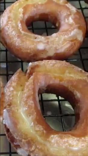 Homemade GLAZED CAKE DONUTS 😋 So YUMMY 😍 #food #cooking #donuts #recipe #tutorial