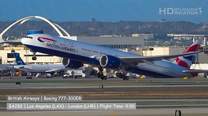 ✈️ British Airways Boeing 777-300ER Takeoff from LAX Airport | HD Melbourne Aviation