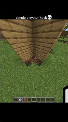 Minecraft simple elevator hack 💀