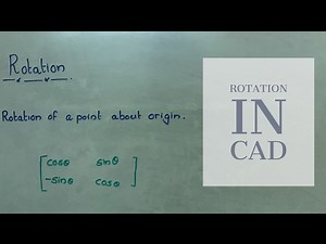 Rotation in CAD(2D transformation): Computer graphics
