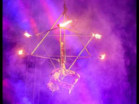 The Mysterious Circus Aerial Fire Star & Straps Act
