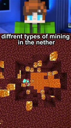 diffrent types of mining in the nether