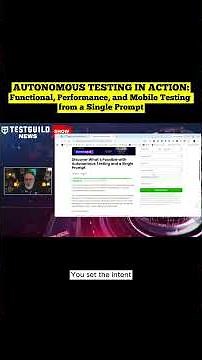 Autonomous Testing in Action