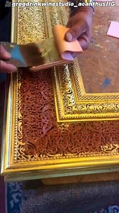 Real Gold Leafing🤯 Process | How Frames Look Like Pure Gold #ytshorts #facts #shorts