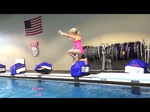 Elizabeth Discovers The Diving Board