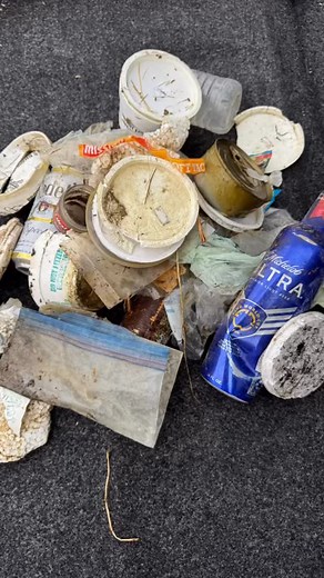 Bishop Creek Canal Clean Up. End of the summer fishing season is time for me to clean up Bishop Creek Canal. It will take a couple of months of cleaning up after fishing trips on the canal to remove all the trash. I snagged my fly on the substrate and donned waders to retrieve it. While I had waders on I cleaned up trash in the canal that I could not collect from the bank. I collected large things like bottles, cans, plastic bags, worm containers and little things like cigarette butts, monofilam