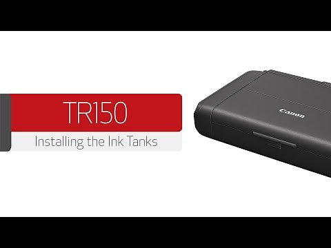 Canon PIXMA TR150 - Installing The Ink Cartridges
