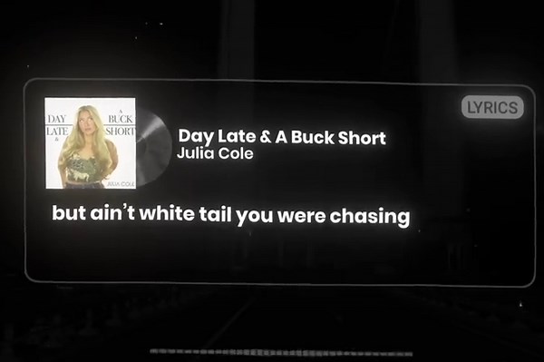 Day Late & A Buck Short - Julia Cole Lyrics Video
