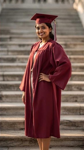 How to Pose Grads: Staircase Cap & Gown Photography