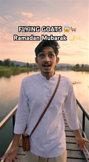 FLYING GOATS😱🐐Ramadan Mubarak 🌙✨ #youtubeshortsindia