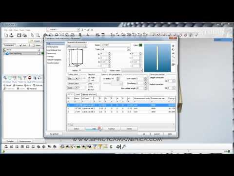 #3 - Tool Library and Custom Tool Basics - SprutCAM 7