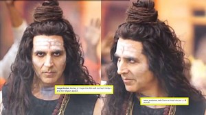 Bollywood actor Akshay Kumar has shared a glimpse of his look from his upcoming movie 'OMG 2'. The snippet shows Akshay Kumar sporting tripund, bhasma, dreadlocks, rudraksha mala and a black sleeveless t-shirt. The movie is all set to hit theaters on August 11, but Akshay Kumar's post was able to stir up a wave of curiosity among the netizens. | ETimes