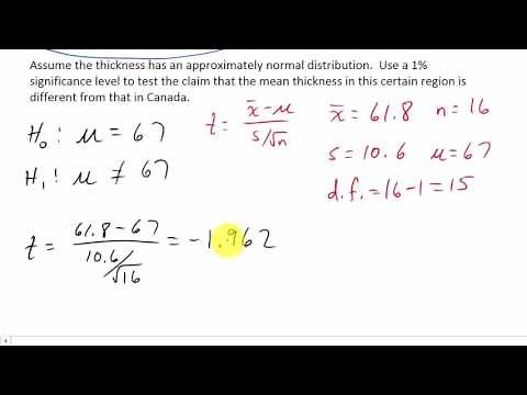 Hypothesis Testing Sigma Unknown Two Tailed P-Value Method