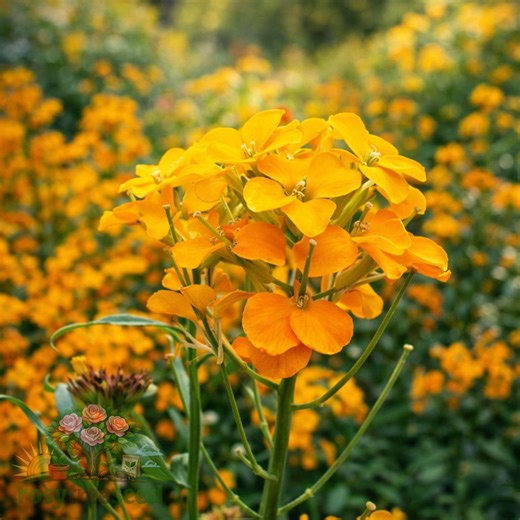 Siberian Wallflower Seeds 300+ Orange Flower Seeds, Cut Flower Garden Seeds, Siberian Wallflower Perennial Seeds, Non GMO Garden Seeds - Etsy