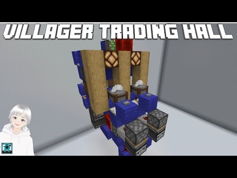 Unique Tileable Minecraft Trading hall // (JAVA 1.12)
