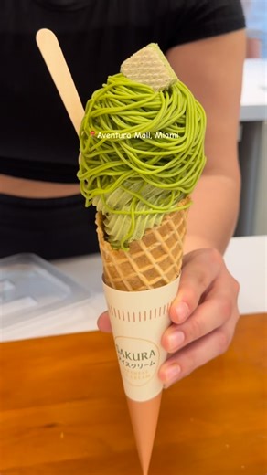 Sey | Finally tried the VIRAL Mont Blanc & Fruit shaped Japanese Ice Cream! 🌸🍦🍵🍓 📍 Aventura Mall, Miami #japanesefood #icecream #southflorida... | Instagram