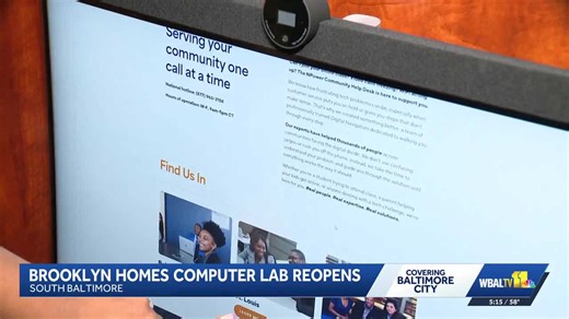 Brooklyn Homes computer lab reopens in South Baltimore