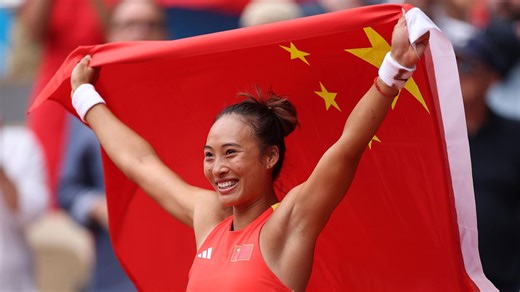 Zheng Qinwen prevails over Donna Vekic to win women's singles tennis gold at Paris Olympics