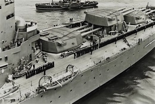 6.2K views · 82 reactions | HMS Nelson — The Royal Navy’s Unmatched Forward-Gun Battleship #HMSNelson #RoyalNavy #Battleship #WWIIHistory #NavalEngineering #WarshipLegends #BritishNavy #SeaPower #MilitaryHistory #WarshipHistory | Navy History | Facebook
