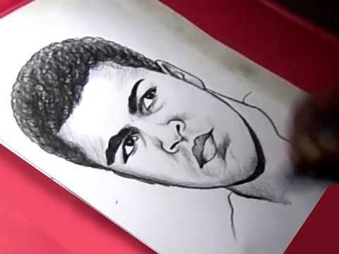 How to Draw Great BOXER MUHAMMAD ALI Drawing