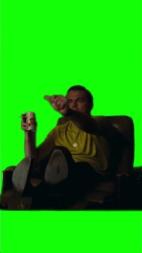 Leonardo DiCaprio pointing (Once Upon a Time in Hollywood) green screen #MurdoinkGreenScreen