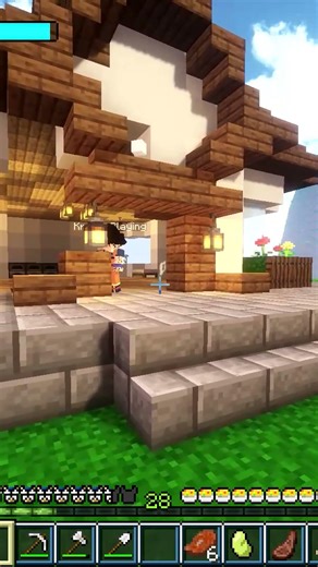 Explodi a casa do Goku no Dragon Block C! Minecraft #dragonblockc #minecraft #dragoball
