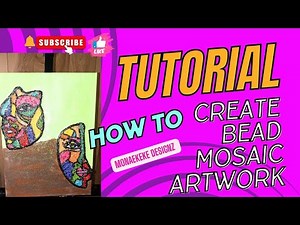 How to create bead mosaic art tutorial Step by Step