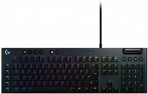 Logitech G815 mechanische Gaming-Tastatur, Linear GL-Tasten-Switch mit flachem Profil, LIGHTSYNC RGB, Schlankes Design, 5 Programmierbare G-Tasten, Multimedia-Bedienelemente, Deutsches QWERTZ-Layout
