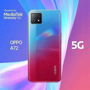 Presentamos el OPPO A72 5G con tecnología MediaTek Dimensity 720. El 7nm Dimensity 720 está integrado con el módem 5G con mayor eficiencia energética de su clase, por lo que puede esperar experiencias 5G increíbles sin comprometer el rendimiento. El elegante OPPO A72 5G cuenta con una pantalla de 6.5 pulgadas con frecuencia de actualización de 90Hz. OPPO A72 5G está equipado con lo último en capacidades de cámara, incluido un orificio de perforación en la parte frontal donde se encuentra la cáma