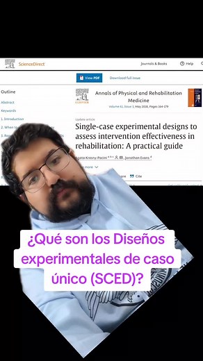¿Qué son los Diseños experimentales de caso único (SCED)? #evidenciacientifica #SCED #investigación #psicologia #psicoterapia | Psicologízate en casa