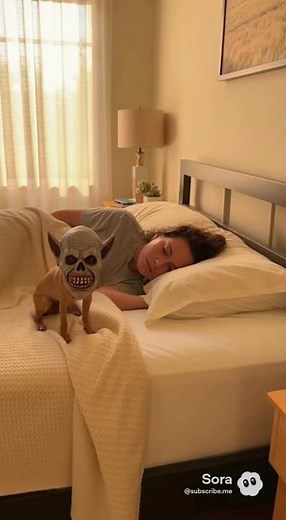 Dog with Scary Mask Wakes Up Owner 😱😂 | Epic Prank!