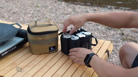 HIKEMAN Camping Portable Spice Set with 9 Spice Containers Pepper & Salt Spice Shakers, Separable Storage Bag for Outdoor Travel Camping BBQ Picnic