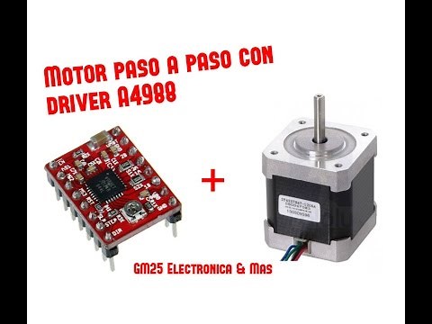 DRIVER A4988 CON MOTORES DE PASO - Especificaciones - Partes - Prueba & regulado del Vref !!