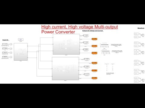 High-Voltage, High Current Multi-Output Power Converter Design | MATLAB Simulink