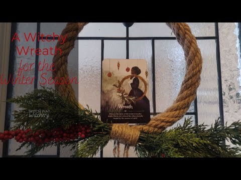 Oracle Card Inspired Witchy Winter Wreath DIY