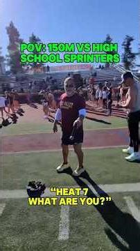 150M Vs High School Sprinters🤯
