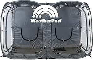 WeatherPod® The Original Shark Tank Side-by-Side™ 2-4 Person Pop-Up Pod - Stay Warm, Dry, and Out of The Sun - Weather Pod for Sports, Rain, or Wind - Simple to Set Up and Tear Down