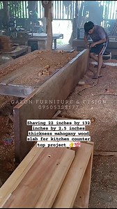 Solid mahogany 👌💯 #woodworking #woodwork #custommadefurniture #customizedfurniture #kitchencountertop #countertop #mahogany #mahoganyfurniture #mahoganywood #reelsvideoシ #reelsviralシ #fypシ゚viralシ #reelsfbシ #fypviralシ #reelsfypシ #reelstrending #reelsfacebook #fypシ゚ Reymond B Galon | Galon Furniture & Design