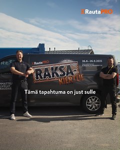 K-Rauta PRO Raksa-kiertue on käynnissä osassa K-Rautoja! Ammattilainen, tervetuloa mehevälle burgerille, hyödyntämään huipputarjoukset ja tutustumaan tavarantoimittajien ständeihin. 100:lle ensimmäiselle kävijälle ilmainen laastipalju! Katso osallistuvat K-Raudat ja aikataulu 👉 https://www.k-rauta.fi/prokiertue #krautapro #raksakiertue | K-Rauta PRO