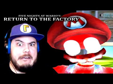 MARIO CAME OUT OF MY OFFICE COMPUTER!! | Five Nights at Wario's: Return to the Factory (Part 2)
