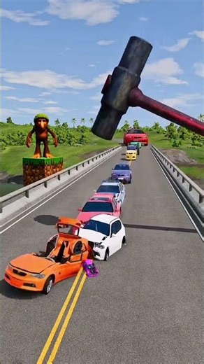 Burst In Cars🔨 #gamingchallenge #shorts