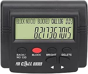 HEITIGN Call Blocker with LCD Display 2000 Groups Large Capacity Prevent Harassment Caller ID Box