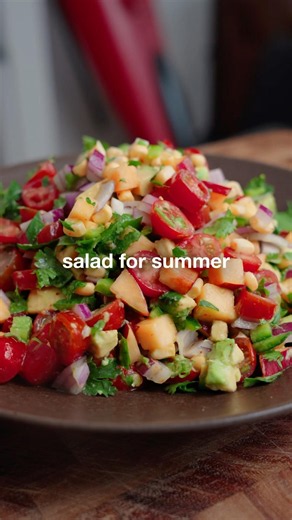 Corn avocado summer salad recipe 🌽🥑☀️